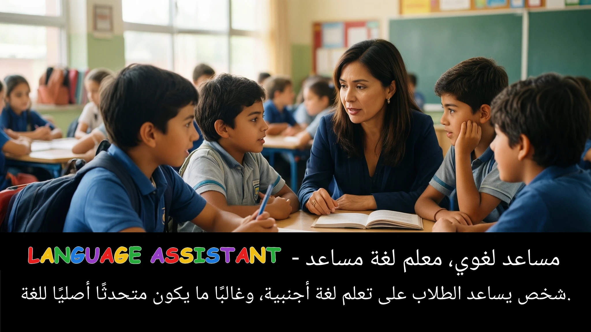 Arabic Illustration for language assistant